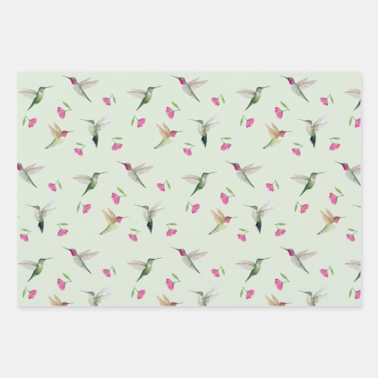 Anna's Hummingbirds Geschenkpapier Set (Vorderseite)