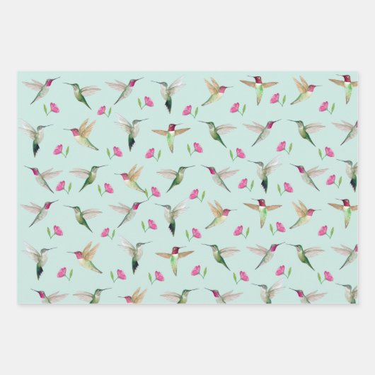 Anna's Hummingbirds Geschenkpapier Set (Vorderseite 3)