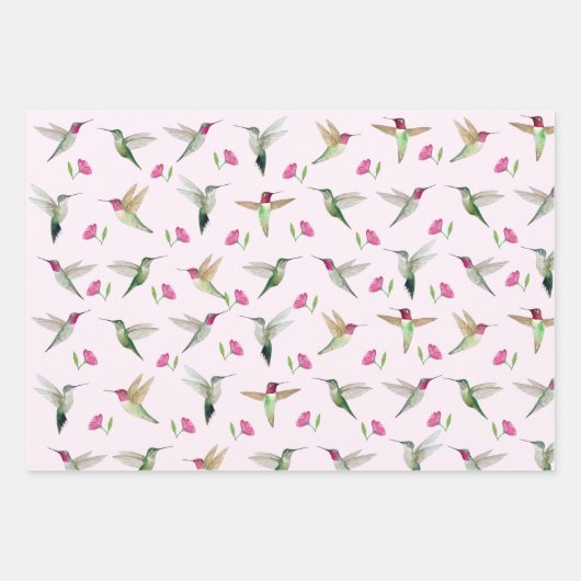 Anna's Hummingbirds Geschenkpapier Set (Vorderseite)