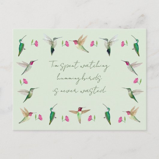 Anna's Hummingbirds Postkarte (Vorderseite)