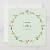 Anna's Hummingbirds Taufe (Vorderseite)