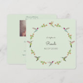 Anna's Hummingbirds Taufe mit Baby-Foto (Vorne/Hinten)