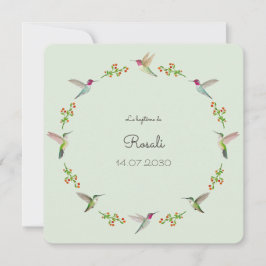 Anna's Hummingbirds Taufe mit Baby-Foto