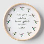 Anna's Hummingbirds Uhr (Vorderseite)