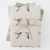 Anna's Hummingbirds wrapping Paper Sheets Geschenkpapier Set (Beispiel)