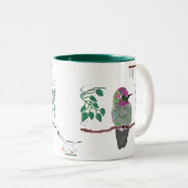 Annas Kolibri Zweifarbige Tasse (VorderseiteRechts)