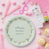 Anna's Kolibris Baby Shower Pappteller (Party)