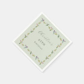 Anna's Kolibris Geburtstag Serviette (Ecke)