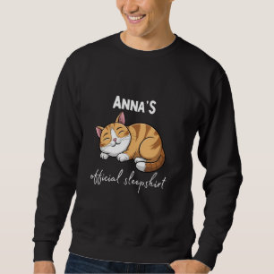 ANNA's Offizielles Cat Sleepshirt Pajamas Sleepwea Sweatshirt