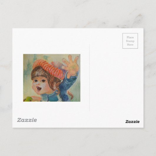 Anna's Robin 3 Postkarte (Rückseite)