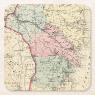 Anne Arundel Rechteckiger Pappuntersetzer
