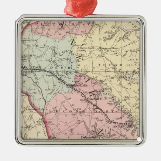 Anne Arundel Silbernes Ornament (Vorne)