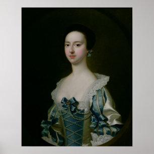 Anne Bateman, später Frau John Gisbourne, 1755 Poster