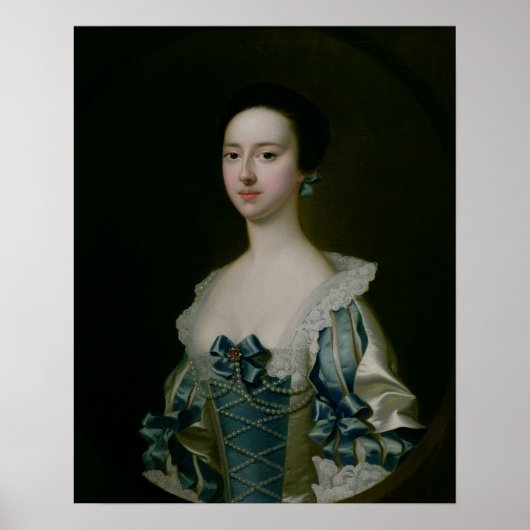 Anne Bateman, später Frau John Gisbourne, 1755 Poster (Vorne)