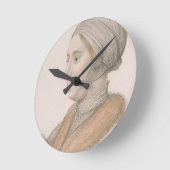 Anne Boleyn (1507-36) graviert von Francesco Runde Wanduhr (Winkel)