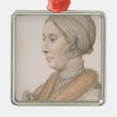 Anne Boleyn (1507-36) graviert von Francesco Silbernes Ornament (Vorne)