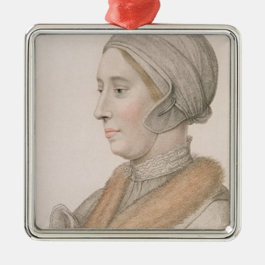 Anne Boleyn (1507-36) graviert von Francesco Silbernes Ornament (Vorne)