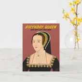Anne Boleyn Birthday Queen Karte (Gelbe Blume)