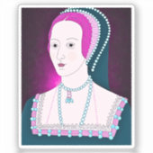 Anne Boleyn Custom-Cut Vinyl Sticker (Vorderseite)