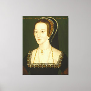 Anne Boleyn Ehefrau an zweiter Stelle von Porträt Leinwanddruck