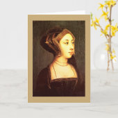 Anne Boleyn Ehefrau Henry VIII Greeting Card Karte (Gelbe Blume)