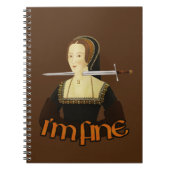 Anne Boleyn - Es geht mir gut Notizblock (Vorderseite)