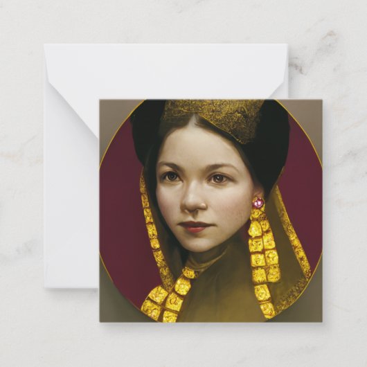 Anne Boleyn Flat Note Card Mitteilungskarte (Vorderseite)