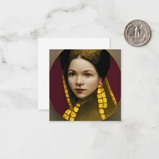 Anne Boleyn Flat Note Card Mitteilungskarte (Vorderseite/Rückseite Beispiel)