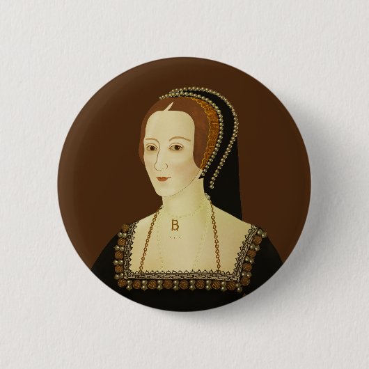 Anne Boleyn - historische Abbildung Button (Vorderseite)