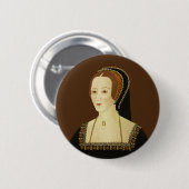 Anne Boleyn - historische Abbildung Button (Vorne & Hinten)