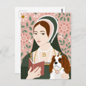 Anne Boleyn Illustration Danke-Karte Postkarte (Vorne/Hinten)