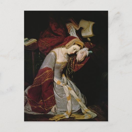 Anne Boleyn im Tower, Detail, 1835 Postkarte (Vorderseite)