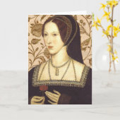 Anne Boleyn Karte (Gelbe Blume)