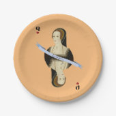 Anne Boleyn-Karte Pappteller (Vorderseite)