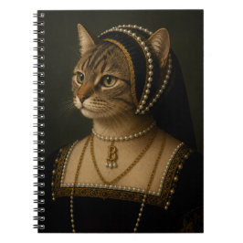 Anne Boleyn Katzenporträt – Tudor-Königin Renaissa Notizblock