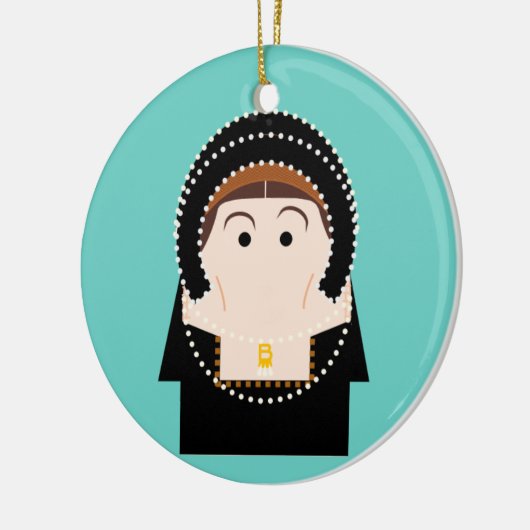Anne Boleyn Keramik Ornament (Links)