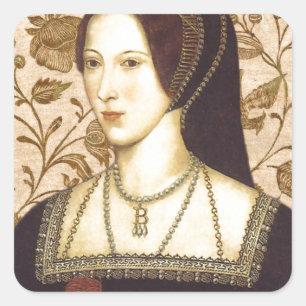Anne Boleyn Quadratischer Aufkleber