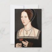 Anne Boleyn Tudor Queen Hever Castle Dankeskarte (Vorderseite)