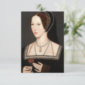 Anne Boleyn Tudor Queen Hever Castle Dankeskarte (Stehend Vorderseite)