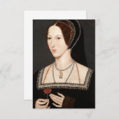 Anne Boleyn Tudor Queen Hever Castle Dankeskarte (Vorne/Hinten)