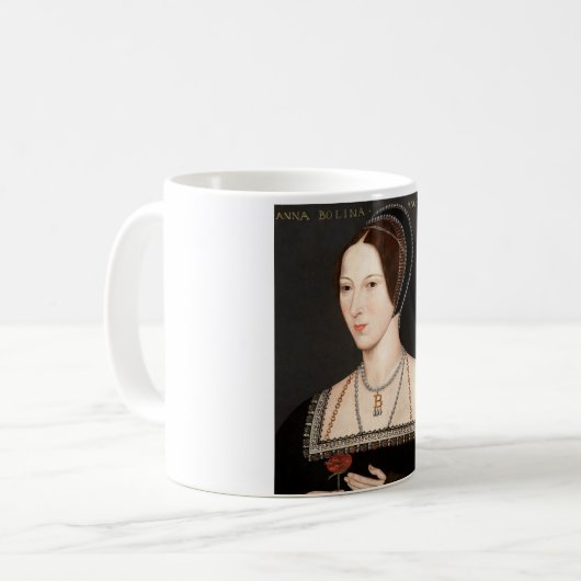 Anne Boleyn Tudor Queen Hever Castle Kaffeetasse (Vorderseite Links)