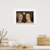 Anne Boleyn und ihre Tochter Elizabeth Poster (Küche)
