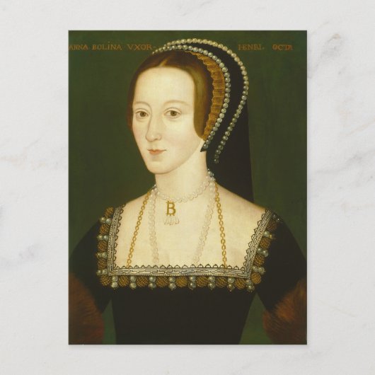 Anne Boleyn Zweite Ehefrau Henry VIII Portrait Postkarte (Vorderseite)