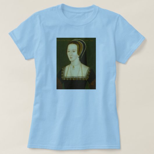 Anne Boleyn Zweite Ehefrau Henry VIII Portrait T-Shirt (Design vorne)