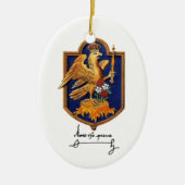 Anne- Boleynunterzeichnung u. Wappen Keramikornament (Vorne)