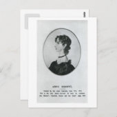 Anne Brontë Portrait Postkarte (Vorne/Hinten)
