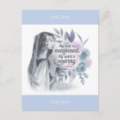 Anne Bronte zitiert mein Soul ist erwacht Postkarte (Vorderseite)