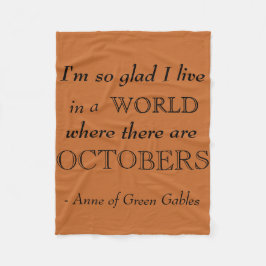 Anne der grünen Giebel-Fall-Fleece-Decke Fleecedecke