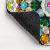 ANNE ~ Farbige Gemische Muster ~ Personalisiert Mousepad (Ecke)