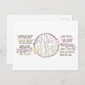 Anne & Gilbert Postkarte (Vorne/Hinten)